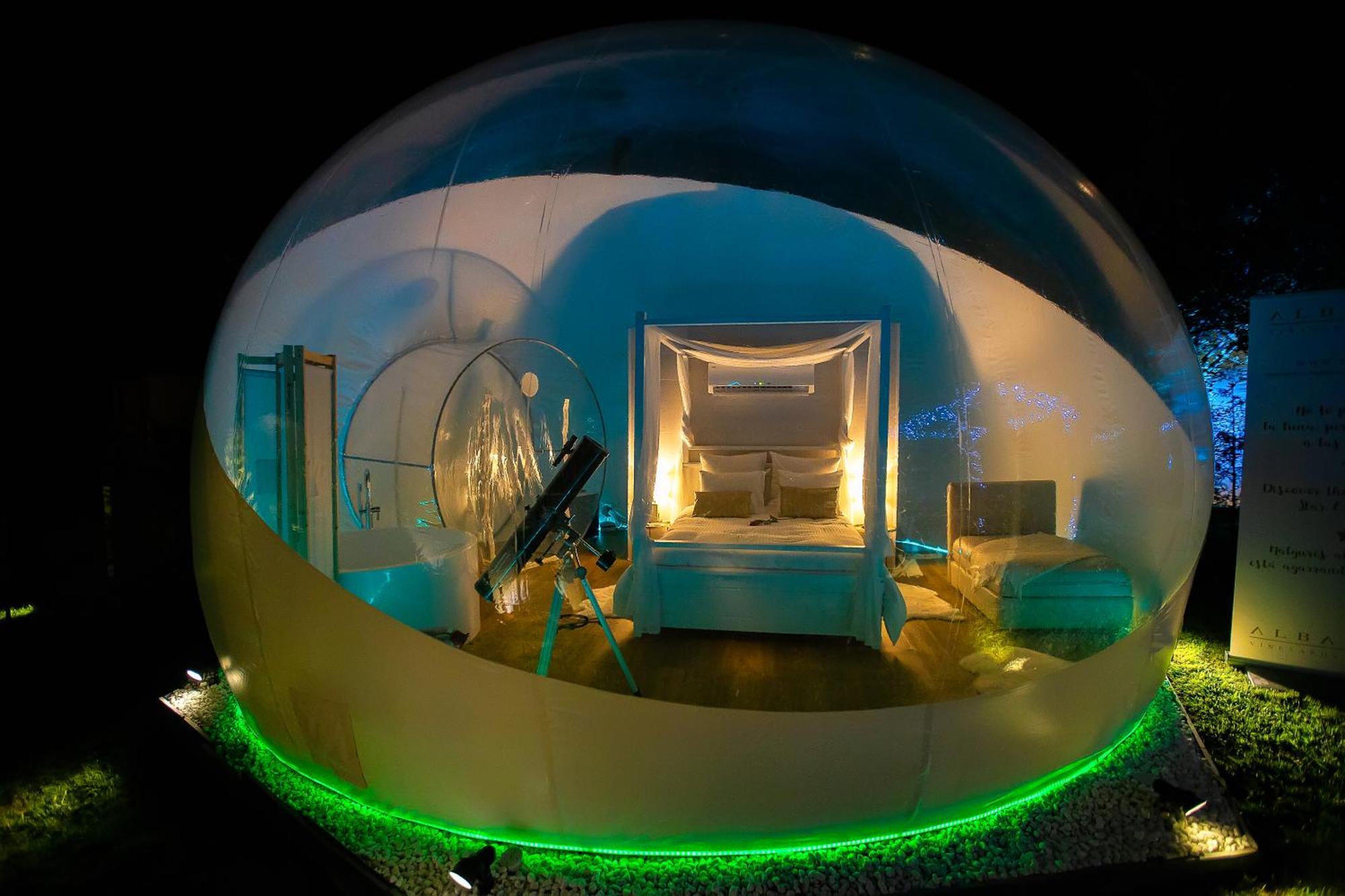 Hotel Burbujas Astronomicas Albarari Sanxenxo Extérieur photo